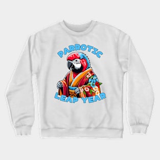 Leap year parrot Crewneck Sweatshirt